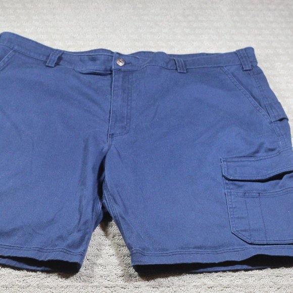 Duluth Trading Size 44x10 Navy Blue Cargo Shorts - Picture 1 of 5